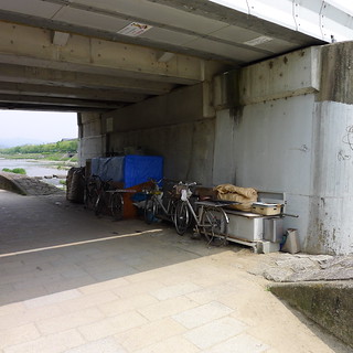 Homeless Kamo River Kyoto