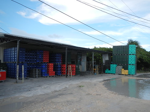 Bottled beverage warehouse Caye Caulker