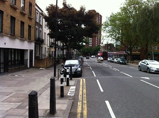 Malden Road - door zone cycle lanes