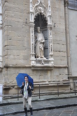 Donatello's Saint Mark outside the Orsanmichele church in Florence