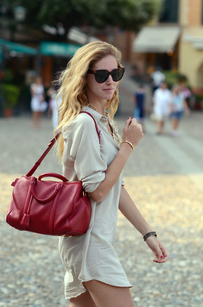 Louis Vuitton Sofia Coppola SC Bag Leather PM Red