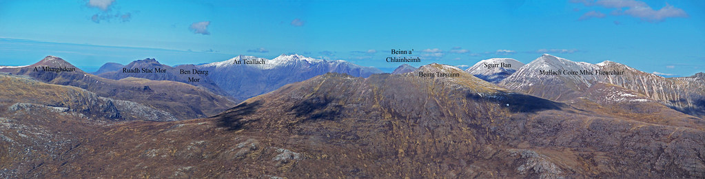 Fisherfields 6 Munro's with An Teallach panorama