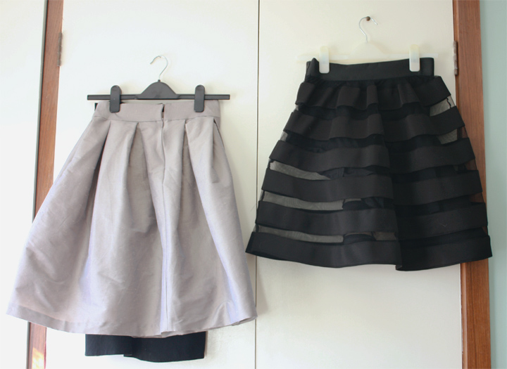 full skirts black stripe