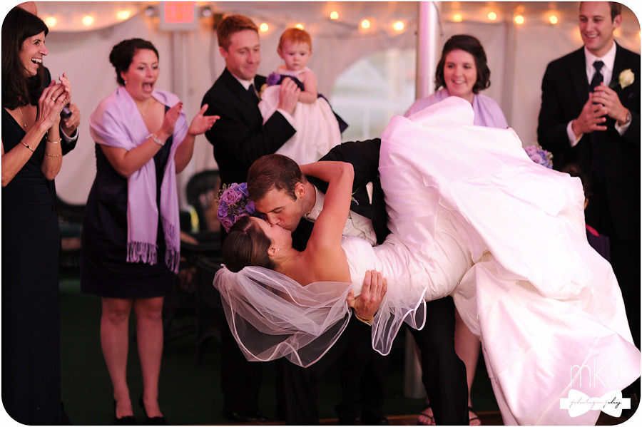 Amazing wedding first dance kiss - The Wentworth - Jackson, NH
