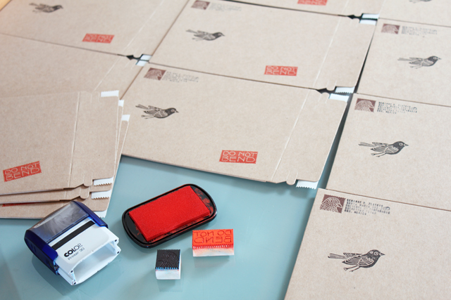 Stamping new envelopes