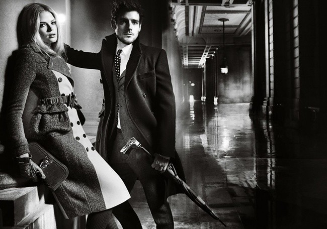 2 Burberry Autumn Winter 2012 Ad Campaign featuring Gabriella Wilde and Roo Panes