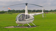 G-CFCM - 2006 build Robinson R44 Raven, visiting Barton