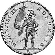 Zurich. Double doubloon of 32 francs, 1800 obverse