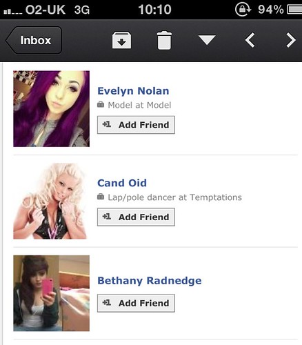 Email from Facebook: People I may know. #lapdancers by benparkuk