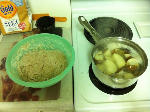 Paratha Dough & Boiled Potatoes