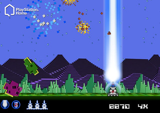 Intellivision in PlayStation Home: Astro Smash