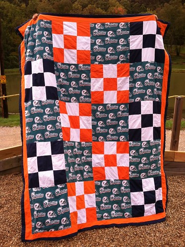Nathan's Miami Dolphins Quilt