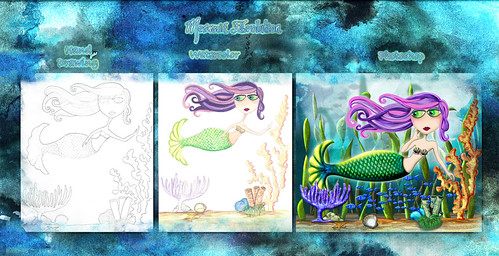 Mermaid Evolution by flowerlily1