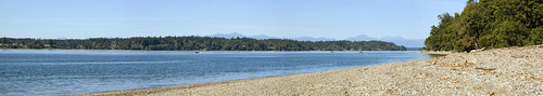 Burfoot Beach 4 image panorama, view to the North