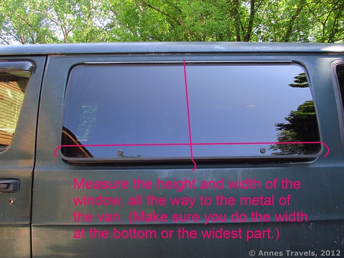 How to measure a flip-out van window for bug screens