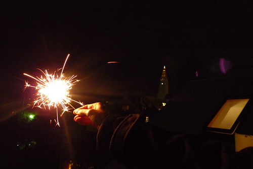 smuggled firework, reykjavik balcony