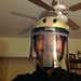 Trying on the helmet posted by jere7my to Flickr