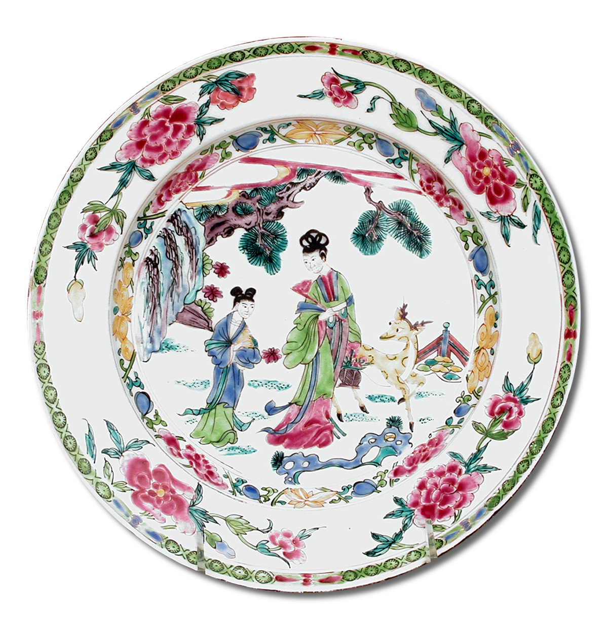 1755. Plate. British. Bow Porcelain Factory. Soft-paste porcelain