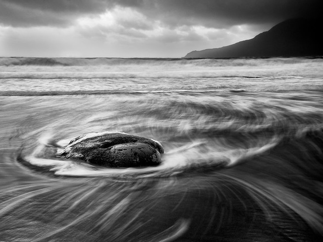 Swirling sea on the Isle of Eigg