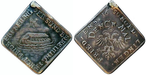 1650. Klippe Silver Medal Noah's Ark