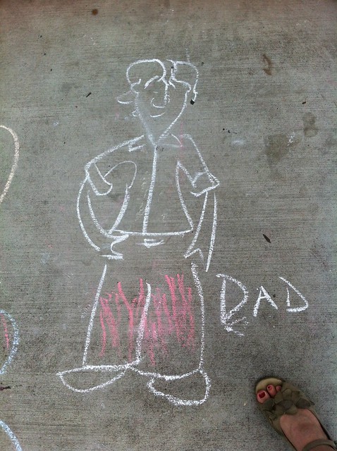 Chalk Drawing at Emma Key's