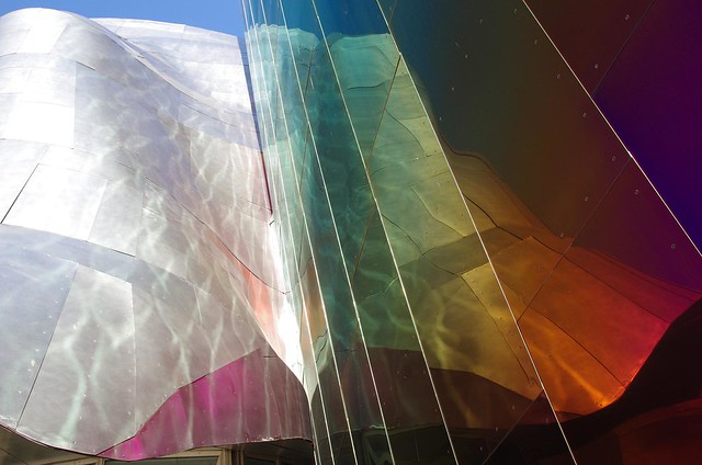 Rainbow Reflection - Experience Music Project (EMP) Seattle Museum of Music + Sci-fi + Pop Culture