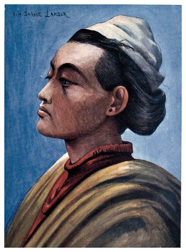 016-Tipico nativo del Nepal-Tibet & Nepal-1905-A. H. Savage-Landor