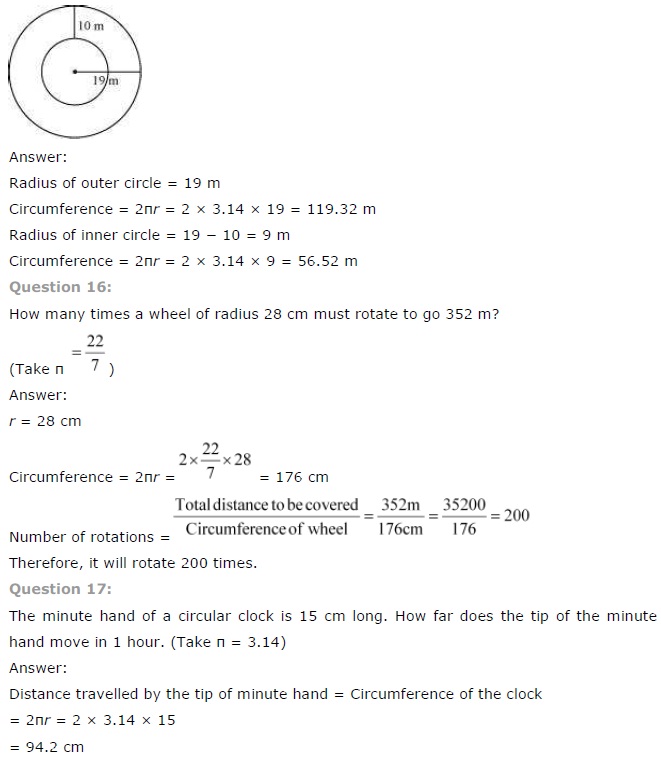 NCERT Solutions for Class 7 Maths Chapter 11 Perimeter and Area Exercise 11.3