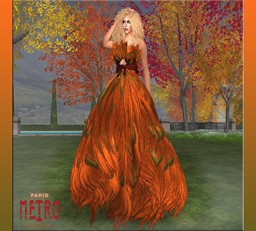 Paris METRO Couture-The Peacock's Complaint-Amber