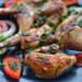 Fried Quail with Tomato and Onion