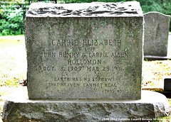 Hollomon, Carrie Elizabeth 1909-1936