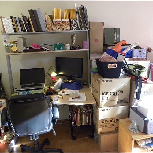 Still disassembling the office. Everything is now in about ten square feet.