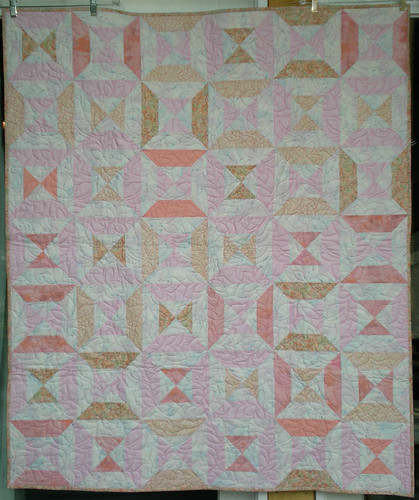 45x54 peach and pink hourglass by Anonymous