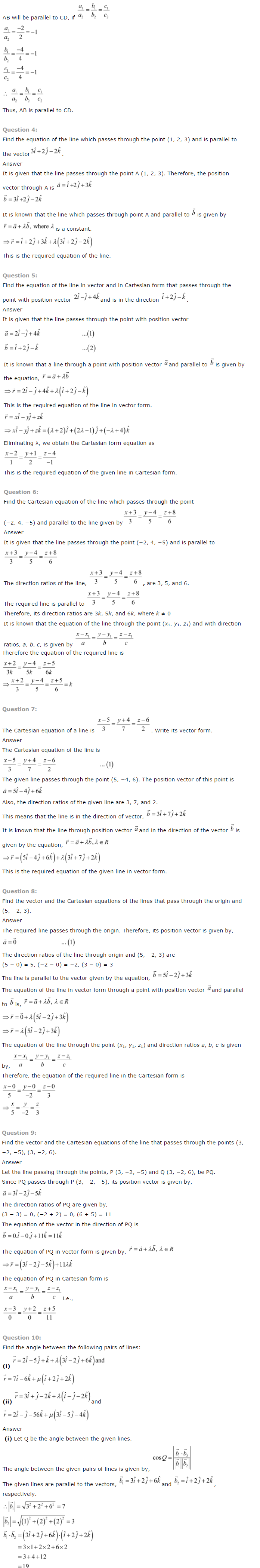 NCERT Solutions for Class 12th Maths