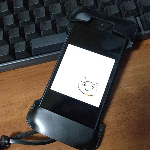 iPhone5用abicase cawa ブラック♪( ´θ｀)ノ