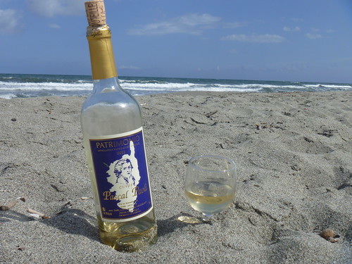 National Hero on wine bottle, Corsica
