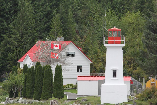 Canadian lighthouse - Alaska Marine Highway ferry, MV Columbia
