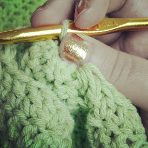 My nails match my hook! So fancy!