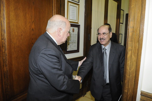 Secretario General recibió al Embajador de la Liga de Estados Árabes
