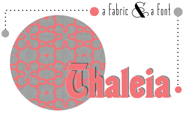 Thaleia + Spoonflower Coral Lines Mosaic