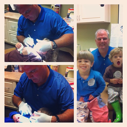 First dentist visit for Miller!  Both boys did great. Thanks Dr. Fuson!