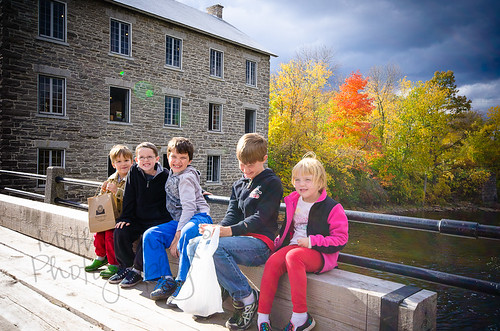 Kids at the mill
