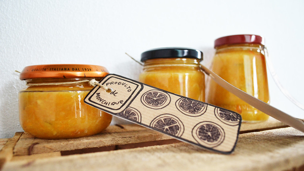 Branded jars with local produce - marmelade made from the many abandoned local farms