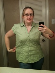 Green Blouse - Before