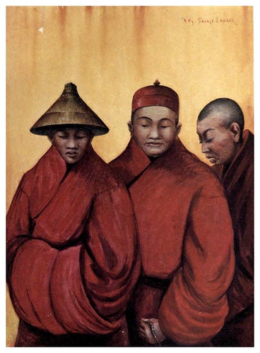 009-Lamas rojos-Tibet & Nepal-1905-A. H. Savage-Landor