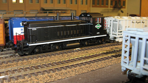 Illinois Central Railroad EMD SW 9 yard switcher in the black pre 1967 color scheme. by Eddie from Chicago