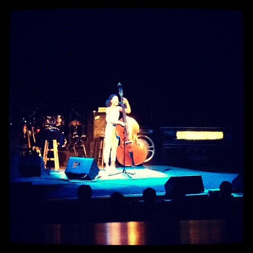 The lovely Esperanza Spalding and her big old' bass. Can't believe I'd never heard her music until today.