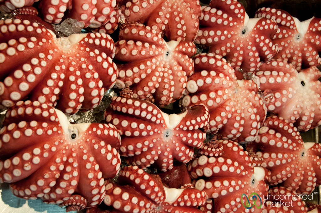 Octopus Designs at Tsukiji Fish Market - Tokyo, Japan