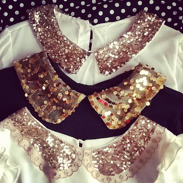 Sequined-collar job, that's what I'm gonna look out for 