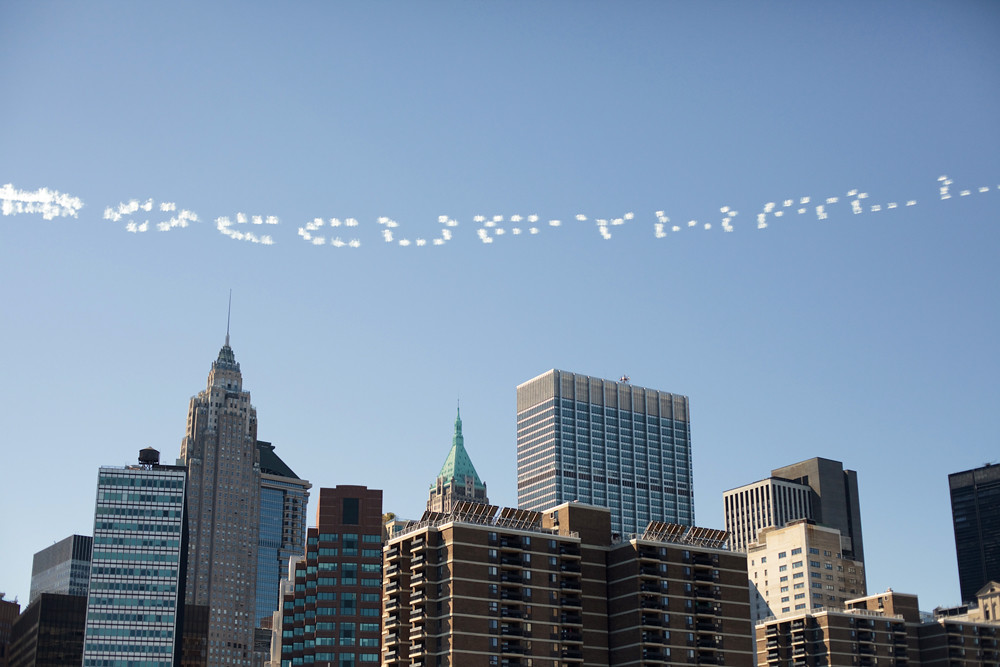 Occupy Wall St Skywriting